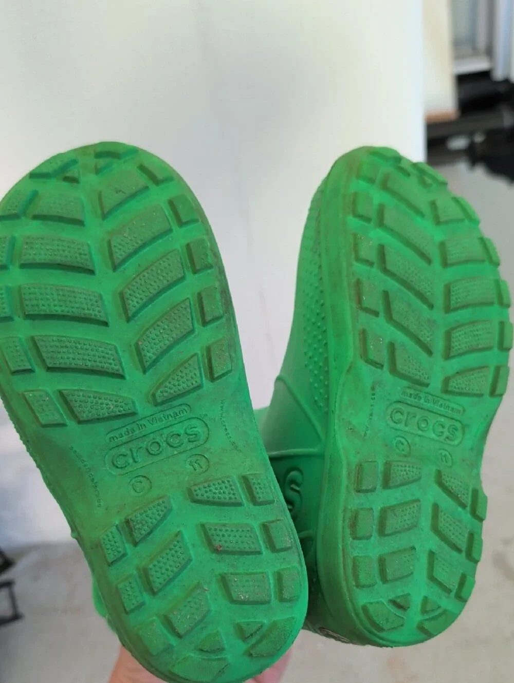 CROCS Kids Bright Green Pull-On Rain Boots